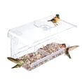 thumbnail image 3 of Comedero para pájaros con ventana transparente, succión resistente, observación de aves segura y cómoda, fácil de rellenar, regalo perfecto para exteriores, 3 of 5