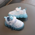 thumbnail image 3 of Eltusu Girls Light up Sneakers, No Slip Lightweight Mesh Walking Athletic Shoes Blue Size 11 US, 3 of 4