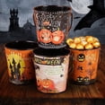 thumbnail image 1 of CJiaWei Halloween Candy Bucket Halloween Bucket With Handle For Halloween Steel Trick Candy Buckets For Party Halloween Candy Holder Random Patterns, 1 of 4