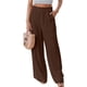 thumbnail image 1 of Pantalones holgados casuales, pantalones holgados con bolsillos con volantes, pantalones anchos y cómodos para mujer, diseño de última generación, 1 of 5