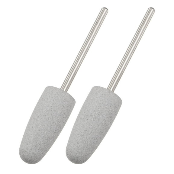 2 Pack Silicone Rubber Grinding Buffing Wheels 150 Grits 10mm Dia Cone Shape Polishing Head