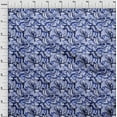 thumbnail image 4 of oneOone Cotton Jersey Blue Fabric Abstract Dress Material Fabric Print Fabric By The Yard 58 Inch Wide, 4 of 4