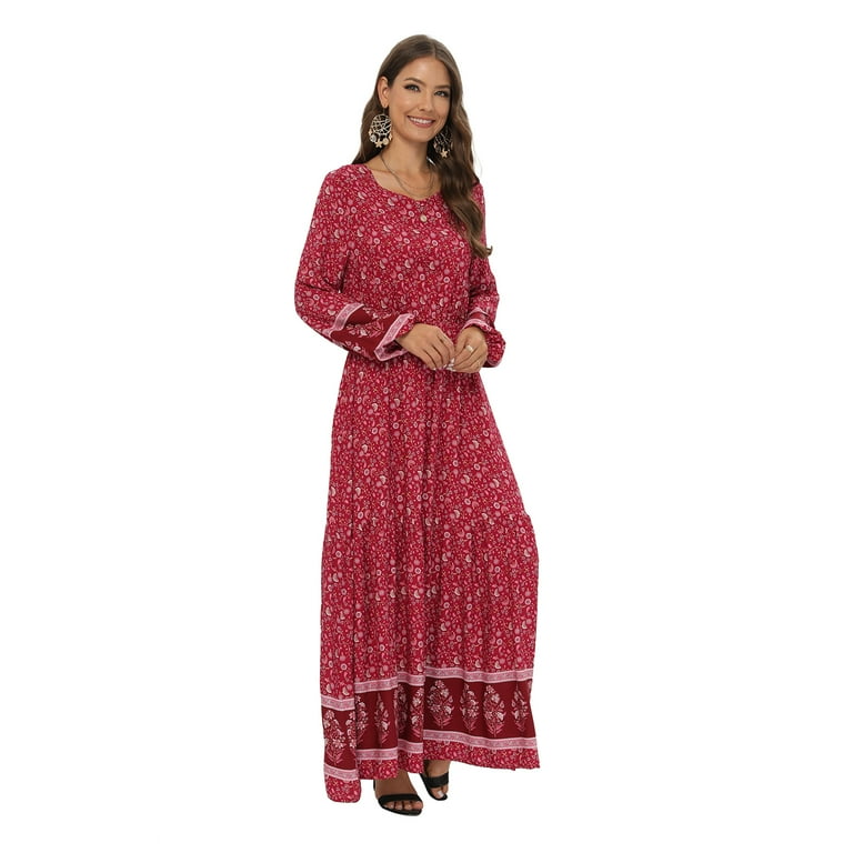 Casual Print Printing V Neck A Line Dresses(5 Colors) Casual Print Printing V Neck A Line Dresses(5 Colors)