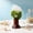 White#208, variant on Rwvbm Natural Crystal Rock Stone with Solid Wood Base, Green Mori Style Magical Wand Desktop Ornament for Home Office Decor, Gift for Friends