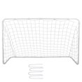 thumbnail image 7 of Zeny Steel Football Soccer Goal Target Net 6' x 4' Shooting Training Aid Ultimate Kids Game Outdoor, 7 of 7