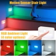 thumbnail image 2 of Luces de escalera RGB con sensor de movimiento Guankai, batería inalámbrica, 2 of 8