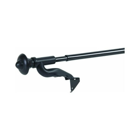 Levolor Twist & Fit Curtain Rod Black 28