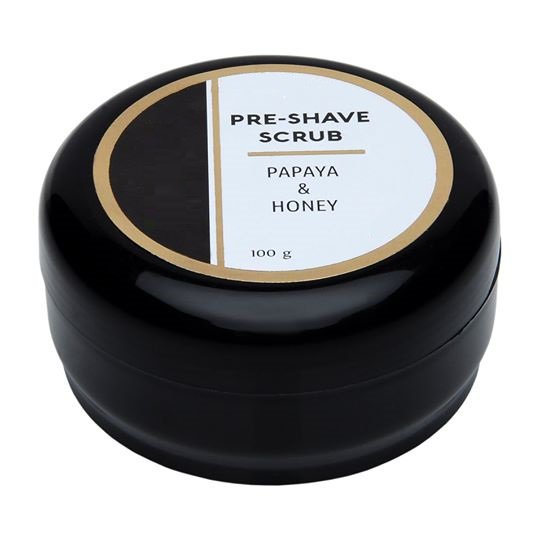 Pre-Shave Scrub, Papaya and Honey by Shave Classic, 100 Gram (3.5 Oz) PPSS-03