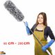 thumbnail image 1 of Plumero telescópico recogedor de polvo fregona gris 80cm - 280cm extensible, 1 of 5