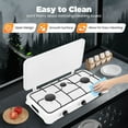 thumbnail image 4 of 3-Burner Gas Cooktop with Independent Controls – Durable Cast Aluminum, Enamel & Iron Design, Outdoor/Indoor Use, LPG Powered, Includes Hose & Pressure Reducing Valve, 4 of 11