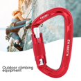 thumbnail image 3 of Safety Lock, Carabiner, Portable Climbing Carabiner for Outdoor Climbing Rescue, 3 of 7