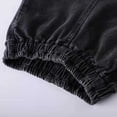thumbnail image 5 of Cethrio Slim Straight Jeans for Boys, Elastic Waist Denim Stretchy Pants with Pockets Black Size 5 T, 5 of 8