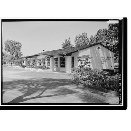 Historic Print, Rancho Santa Fe School (Third), 17022 Avenida de Acacias, Rancho Santa Fe, San Diego County, CA, 16" x 20"