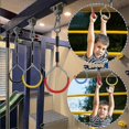 thumbnail image 4 of Colorful Swing Gymnastic Rings - 4 Pack Outdoor Backyard Play Sets & Playground Equipment For Ninja Course, 4 of 4