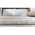 thumbnail image 2 of Unique Loom Tapis de Transition Contemporain Del Mar_dlm001, 8' Rond, Brun Clair/beige, 2 of 2