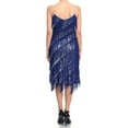 thumbnail image 2 of Fashion Womens Fringe Sequin Strap Backless 1920s Flapper Party Mini Dress, 2 of 5
