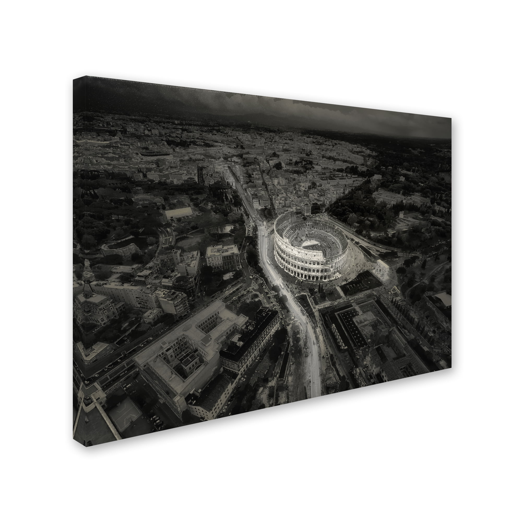 Trademark Fine Art 'All Roads Lead To Rome' Canvas Art by Stan Huang