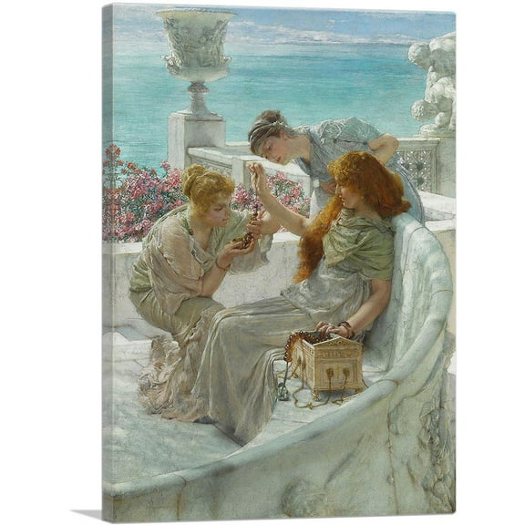 ARTCANVAS Fortune's Favourite 1895 Canvas Art Print by Lawrence Alma-Tadema - Size: 26" x 18" (0.75" Deep)
