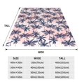 thumbnail image 3 of Fotbe Tropics Palm Trees Manta de Franela Acolchonada con Estampado, Súper Suave y Esponjosa, Extra Grande para Sofá, Cama, Uso Todo el Año-60"x50", 3 of 7