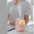 thumbnail image 5 of Vikakiooze 2023 Promotion on sale, Quality Evaporative Air Humidifier Wireless Space Capsule Cute cat Mist Maker With LED Night Lamp, 5 of 7
