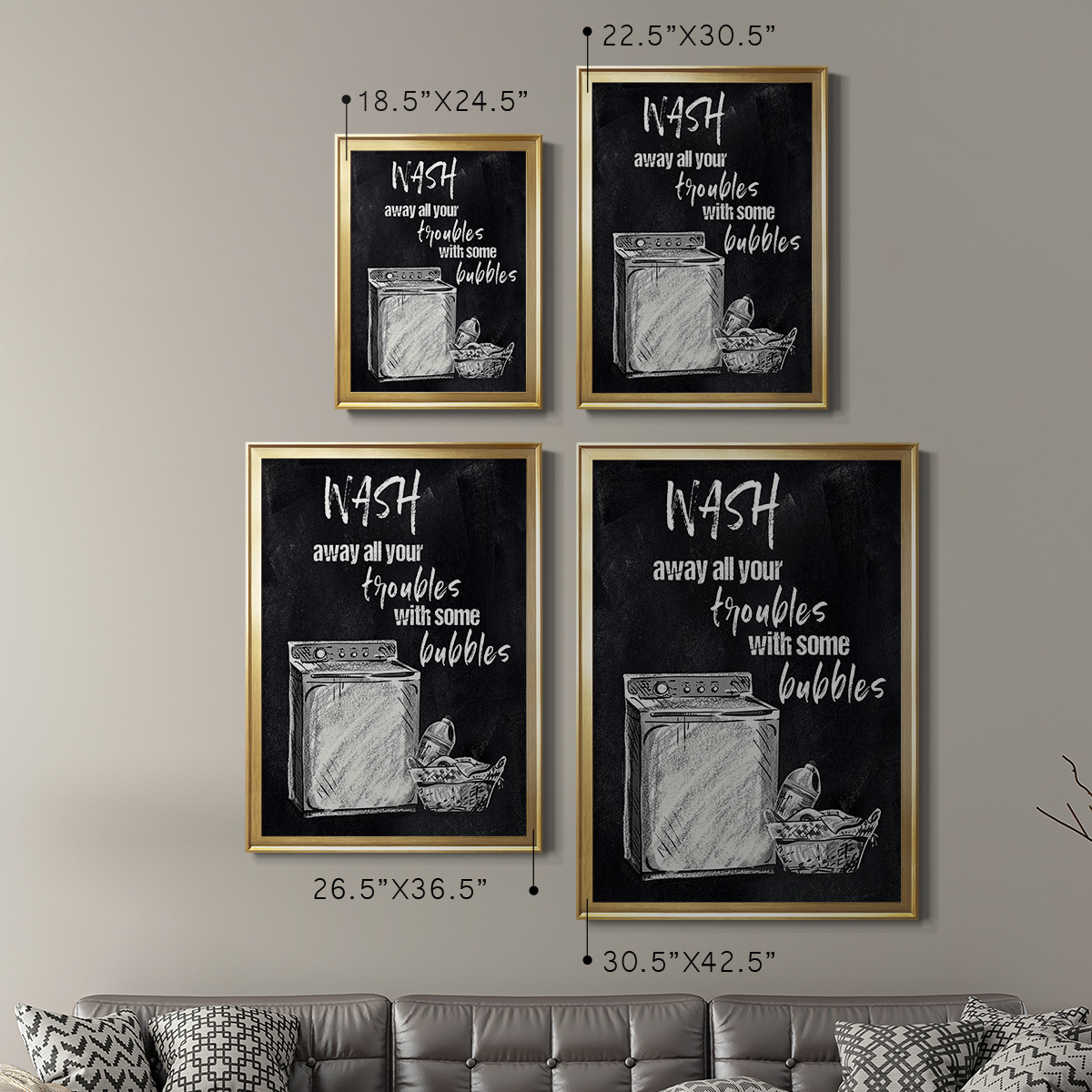 Wash Away Your Troubles Premium Framed Print - Ready to Hang