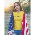 thumbnail image 2 of Independence Day Watercolor Flag T-Shirt Juniors -Image by Shutterstock,  x-Small, 2 of 4