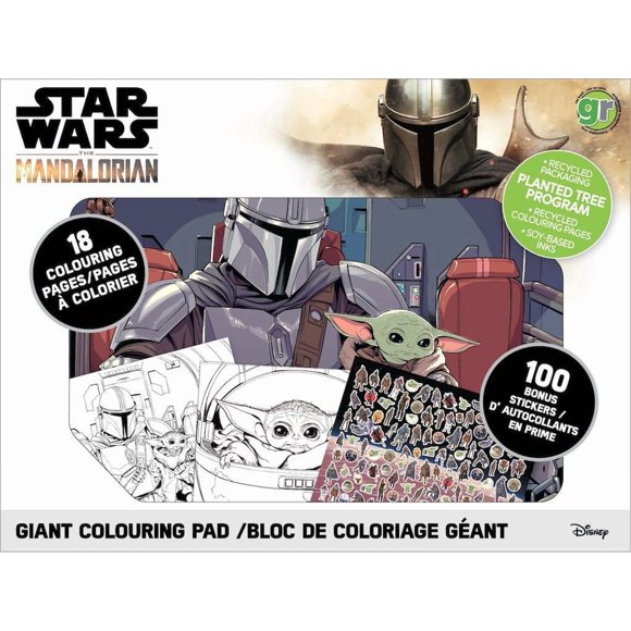 Mandalorian Giant Coloring Pad with Sticker