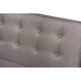 thumbnail image 3 of Baxton Studio Arvid Mid-Century Modern Gray Fabric Upholstered 2-Piece Wood Dining Corner Sofa Bench, 3 of 6