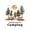 Camping 12, variant on Erosebridal Happy Camping Black Out Curtains For Camper Lover,Old Bran Door Curtains Pack of 2 (42x63 Each) For Kids