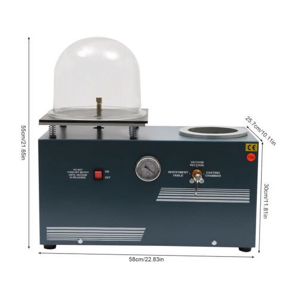 Jewelry Lost Wax Cast Combination 2L Vacuum Investing Casting Investment Machine