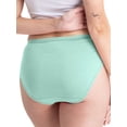 thumbnail image 3 of Fruit of the Loom Women's Cotton Hi-Cut Brief Underwear, 6-Pack, 3 of 11