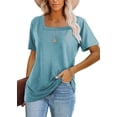thumbnail image 1 of Camiseta Mujer Lunivop Cuello Cuadrado Manga Corta, 1 of 3