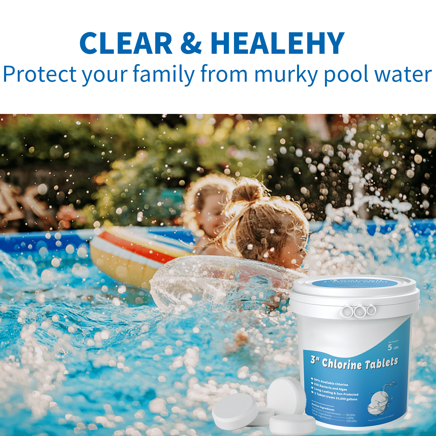 Inflatable Swimming Chlorine For Blow Up Pool Chemical Dispenser