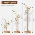 thumbnail image 6 of Coat Rack,Solid Wood Coat Rack Freestanding with 12 Hooks,Coat tree freestanding 3 Adjustable Heights for coat, Hats, Handbags，Coat Stand for Entryway,Bedroom (Walnut), 6 of 10