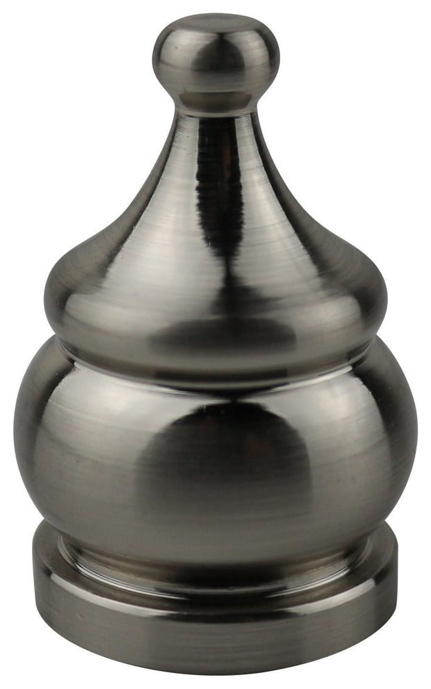 Urbanest Urbanest Howard Lamp Finial, 1 1/2", Brushed Nickel