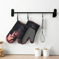 thumbnail image 6 of Hirioo Giant Monster Over City for Silicone Oven Mitts for BBQ, Baking, Cooking, Set of 2, Heat Resistant 260℃, Non-Slip Kitchen Essentials, 6 of 6
