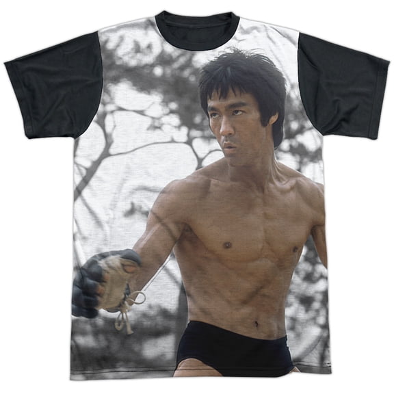 Bruce Lee Battle Ready Unisex Adult Halloween Costume Sublimated T Shirt