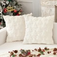 thumbnail image 1 of Navidad Fundas para Cojines de Christmas Tree, Fundas de Almohada Navidad de 45 x 45 cm, Alce y Copo Nieve Cojín Decorativos Sala, Decoración Navideña Casa (2, Blanco-árbol de Navidad), 1 of 3