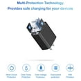 thumbnail image 3 of Coreykin 20W USB C Wall Charger-Super Fast Charger with 6FT Cable-Compatible with iPhone 14/14Pro/13/13 Pro/12/12Pro/XS/Max/XR/X/8/8 Plus-Black, 3 of 5