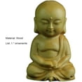 thumbnail image 4 of Monk Statues Meditating Posture Decorative Vivid Shape Buddha Figurine for Table 5, 4 of 4