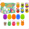 thumbnail image 2 of 24 pcs Easter Bunny Squishy Prefilled Eggs, Color Random Squeeze Toys – Easter Basket Stuffers, Party Favors & Egg Hunt Supplies, 2 of 4