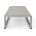 thumbnail image 5 of GDF Studio Camdyn Outdoor Mesh and Aluminum Adjustable Chaise Lounges, Set of 4, Silver and Gray, 5 of 8