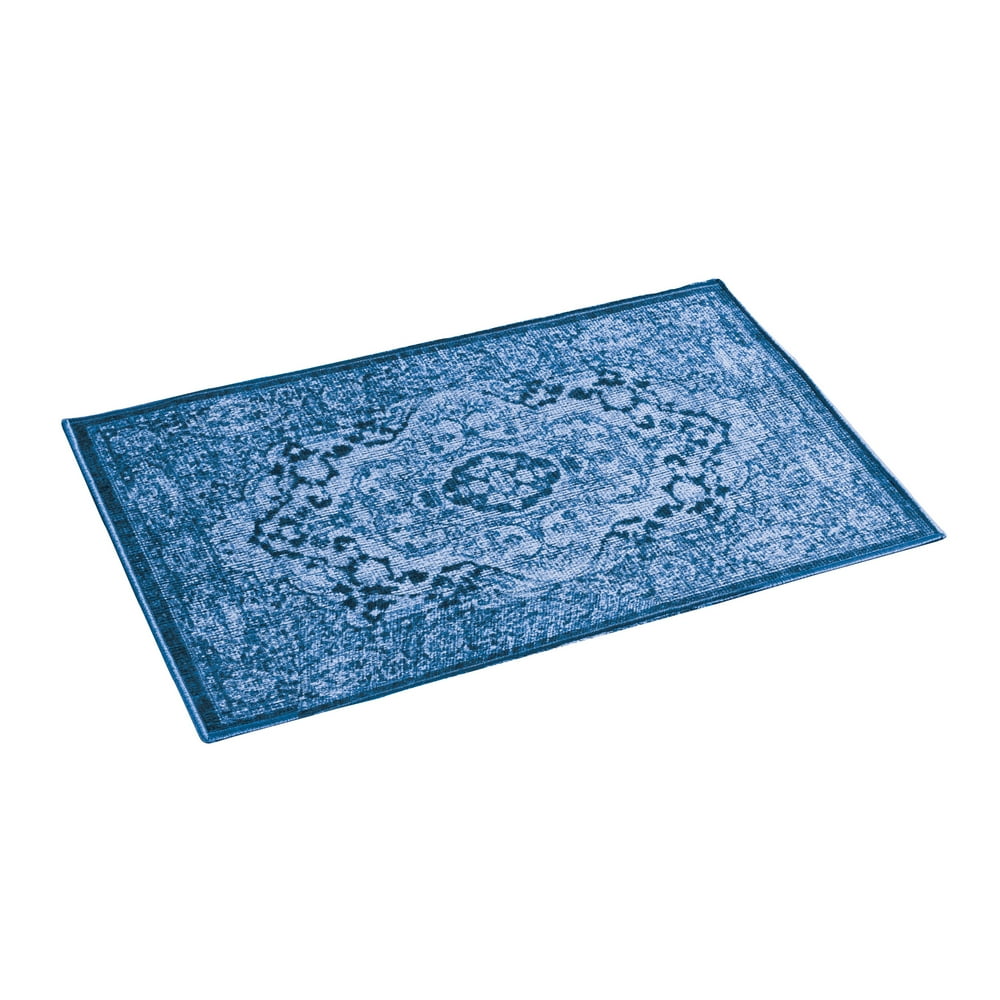 Collections Etc Classic Medallion Design Accent Rug with SkidResistant