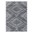 thumbnail image 3 of ReaLife Rugs Machine Washable Area Rug - Living Room Bedroom Bathroom Kitchen Entryway Office - Padded Crease Free Stain Resistant Premium - Moroccan Diamond Tribal- Jax - Gray- 2'x 3', 3 of 10