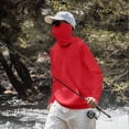 thumbnail image 5 of HAJWOH Sun Protection Shirts for Men with Mask UPF 50+ Fishing Blouses Long Sleeve UV Rash Guard Hiking Lightweight Hoodies, 5 of 6