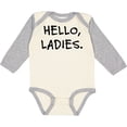 thumbnail image 3 of Inktastic Hello, Ladies Boys Long Sleeve Baby Bodysuit, 3 of 5