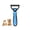 Blue S, variant on Pet Deshedding Brush, Double Sided Undercoat Rake Dematting Comb For Dogs Cats