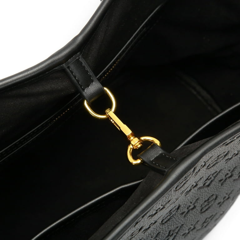 Free Shipping! MilaKate Womens Embossed Black Color Tote Bag