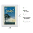 thumbnail image 2 of Homeward to Netherlands - KLM Royal Dutch Airlines- Lockheed Constellation - Vintage Airline Travel Poster by Paul C. Erkelens c.1944 - Japanese Unryu Rice Paper Art Print (Unframed) 12 x 16 in, 2 of 4