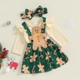 thumbnail image 3 of Vestido tipo mameluco navideño con diadema para bebé niña Outfit Amnnchya, 3 of 8